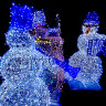 Фигура "Снеговик светодиодный с синей трубой". 1,6*0,9*0,85 м