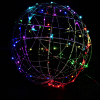 "Светодиодный Светящейся шар" Разноцветный 80 см