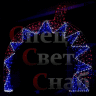Световая уличная арка "Шар Калейдоскоп" 3х3.5м