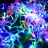 Светодиодная гирлянда "бахрома" Разноцветная 3 x 0,6м Мерцание