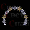 Новогодняя световая арка Снежинки на кольце М7 1