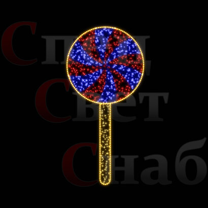 Светодиодная консоль "Леденец" Красно-синий