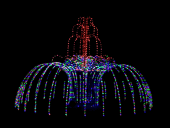 Световой фонтан RGB 8*8*4 м