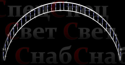 Светодиодная арка Оттепель 3,5 х 7 м