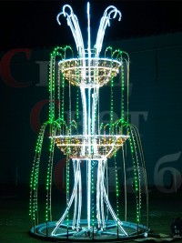 Световой фонтан "Королевский стандарт" 1.3х2 м