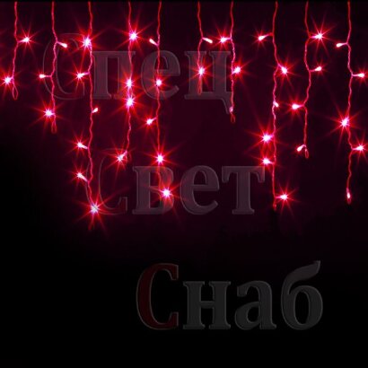 Светодиодная гирлянда бахрома Красная 2 x 0.6 IP65 