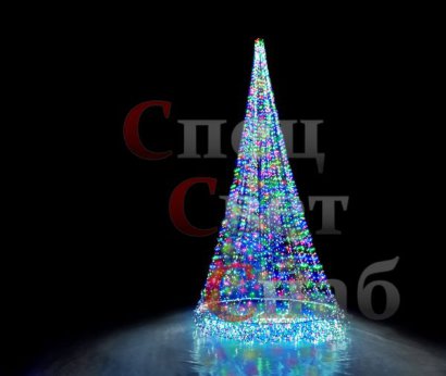 Уличная светодинамическая елка Разноцветная 3 м