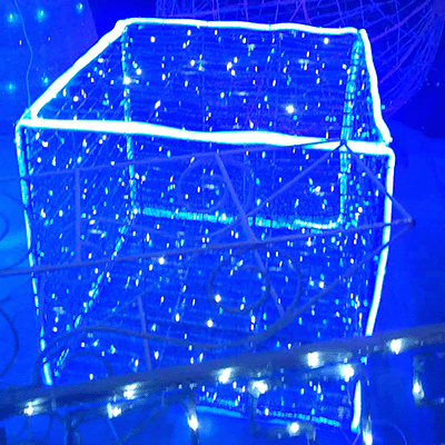 Светодиодный куб Синий