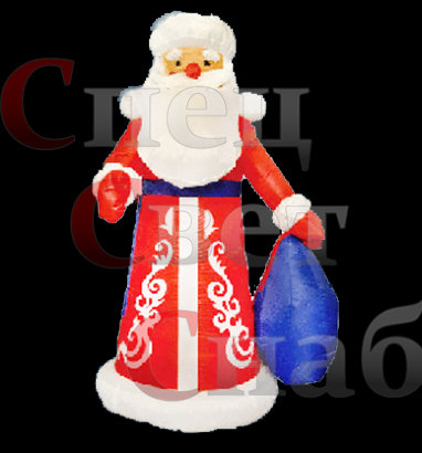 Надувная фигура Дед мороз с мешком 1.8 м
