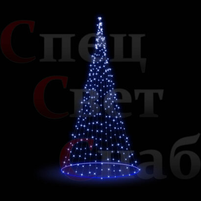Уличная светодинамическая елка Синяя 3 м