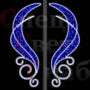 Световое украшение улицы двойная Консоль "Крылья памяти"