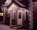 Бахрома гирлянда на дом белая 36 м на 0,6 м