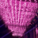 Светодиодная гирлянда 'Бахрома' Розовая 3 x 0,6 M