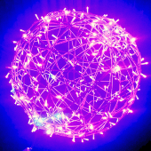 Светодиодный Новогодний шар 80 cм Фиолетовый